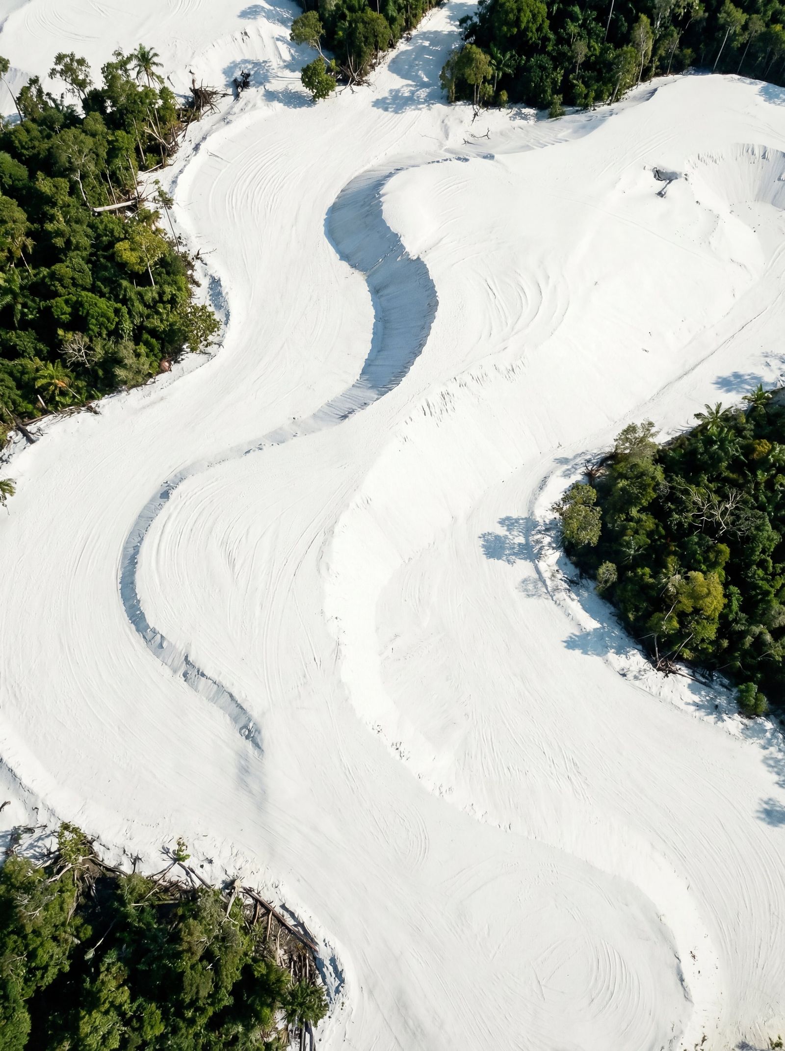 Serasi Hijau silica sand bank reserves Kuala Selangor aerial view